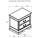 Louis Philippe 5-piece Queen Bedroom Set White
