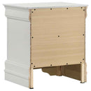 Louis Philippe 4-piece Twin Bedroom Set White