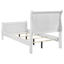 Louis Philippe 5-piece Twin Bedroom Set White