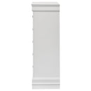 Louis Philippe 5-drawer Bedroom Chest White