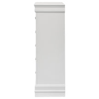 Louis Philippe 5-drawer Bedroom Chest White
