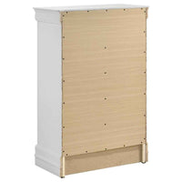 Louis Philippe 5-drawer Bedroom Chest White