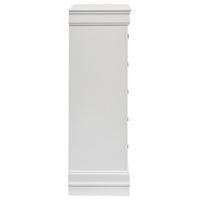 Louis Philippe 5-drawer Bedroom Chest White