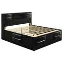 Briana 4-piece Eastern King Bedroom Set Black