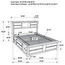 Briana 4-piece California King Bedroom Set Black