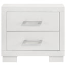Jessica 4-piece Eastern King LED Bedroom Set Snow White