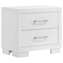 Jessica 5-piece Eastern King LED Bedroom Set Snow White
