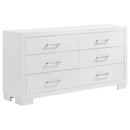Jessica 5-piece Eastern King LED Bedroom Set Snow White