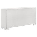 Jessica 5-piece Eastern King LED Bedroom Set Snow White