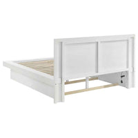 Jessica 4-piece Queen LED Bedroom Set Snow White