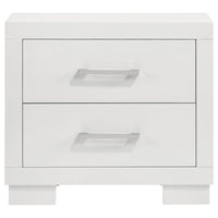 Jessica 4-piece Queen LED Bedroom Set Snow White