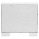 Jessica 2-drawer Nightstand Snow White