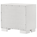 Jessica 2-drawer Nightstand Snow White