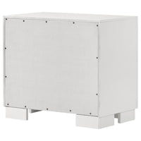 Jessica 2-drawer Nightstand Snow White