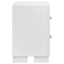 Jessica 2-drawer Nightstand Snow White