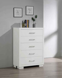 Jessica 5-drawer Bedroom Chest Snow White