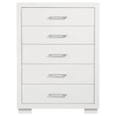 Jessica 5-drawer Bedroom Chest Snow White