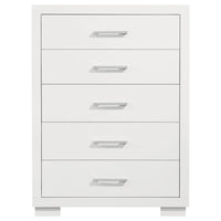 Jessica 5-drawer Bedroom Chest Snow White