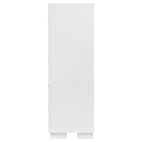 Jessica 5-drawer Bedroom Chest Snow White
