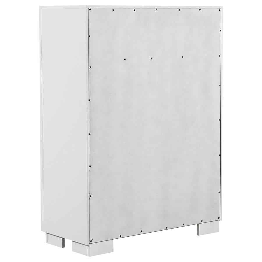 Jessica 5-drawer Bedroom Chest Snow White