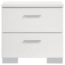 Felicity 4-piece California King Bedroom Set White Gloss