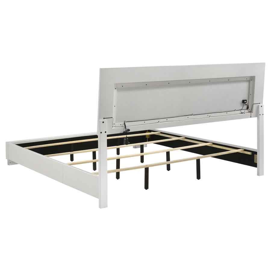 Felicity 4-piece California King Bedroom Set White Gloss