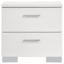 Felicity 4-piece Queen Bedroom Set White High Gloss