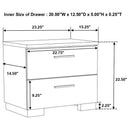 Felicity 4-piece Queen Bedroom Set White High Gloss