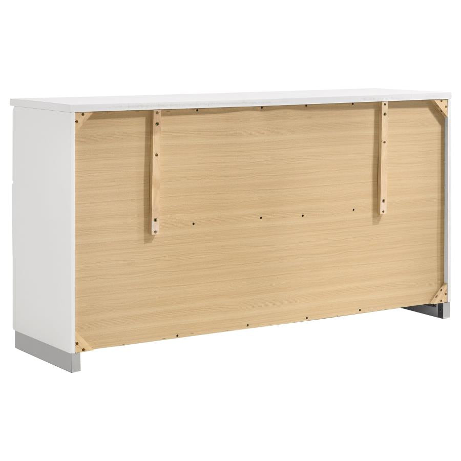 Felicity 5-piece California King Platform Bedroom Set White