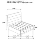 Felicity 5-piece California King Platform Bedroom Set White