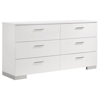 Felicity 5-piece Queen Platform Bedroom Set White