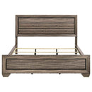 Kauffman Wood California King Panel Bed Washed Taupe