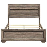 Kauffman Wood Queen Panel Bed Washed Taupe