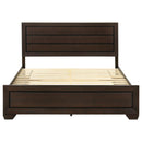 Kauffman Wood Eastern King Storage Panel Bed Dark Cocoa