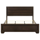 Kauffman Wood Eastern King Panel Bed Dark Cocoa