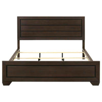 Kauffman Wood California King Panel Bed Dark Cocoa