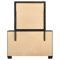 Kauffman 6-drawer Dresser with Mirror Dark Cocoa