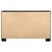 Kauffman 6-drawer Dresser Dark Cocoa
