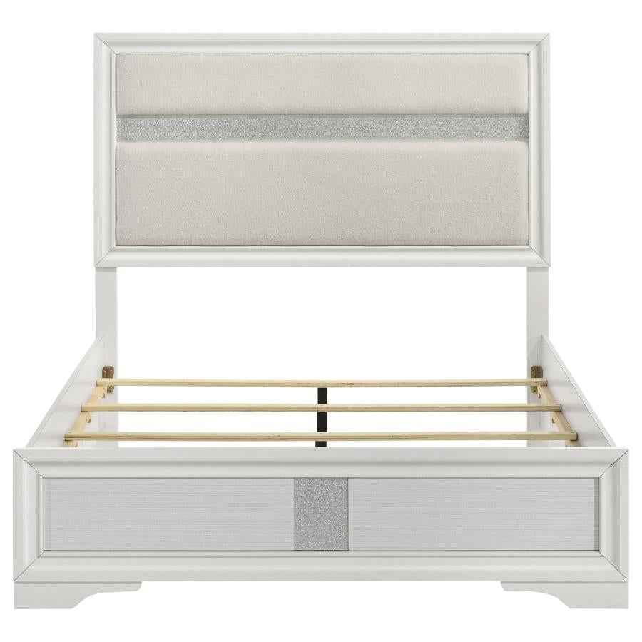 Miranda 54-inch Upholstered Full Panel Bed White