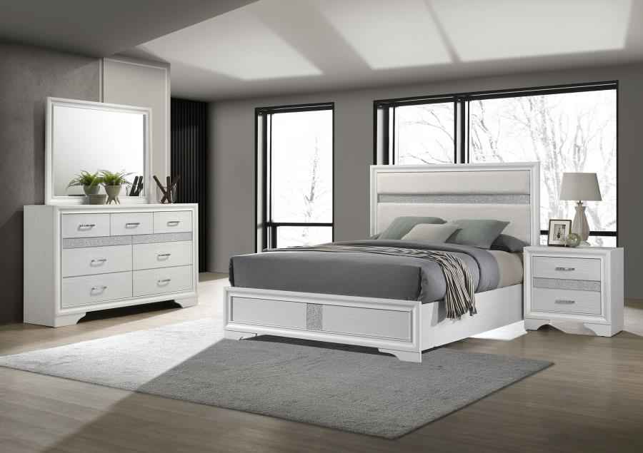 Miranda 4-piece Eastern King Bedroom Set White - Home & Sleep Outlet