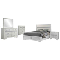 Miranda 5-piece Eastern King Bedroom Set White - Home & Sleep Outlet