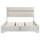 Miranda 54-inch Upholstered Eastern King Panel Bed White - Home & Sleep Outlet