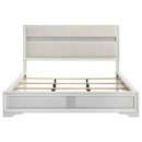 Miranda 54-inch Upholstered California King Panel Bed White - Home & Sleep Outlet