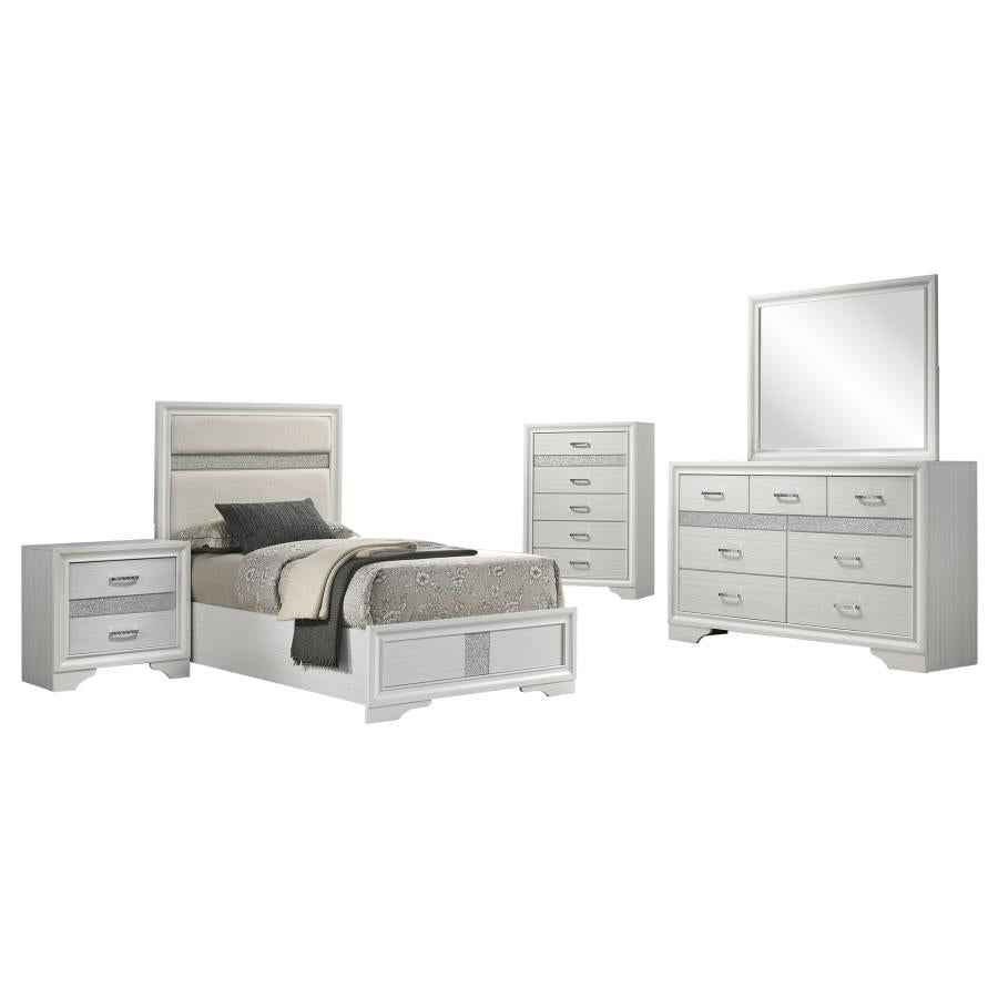 Miranda 5-piece Twin Bedroom Set White - Home & Sleep Outlet