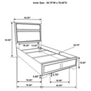 Miranda 5-piece Twin Bedroom Set White - Home & Sleep Outlet