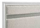 Miranda 54-inch Upholstered Twin Panel Bed White - Home & Sleep Outlet