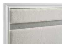 Miranda 54-inch Upholstered Twin Panel Bed White - Home & Sleep Outlet