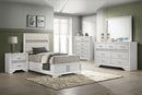 Miranda 54-inch Upholstered Twin Panel Bed White - Home & Sleep Outlet