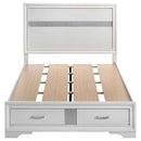Miranda 51-inch Wood Full Storage Panel Bed White - Home & Sleep Outlet