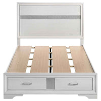 Miranda 51-inch Wood Full Storage Panel Bed White - Home & Sleep Outlet